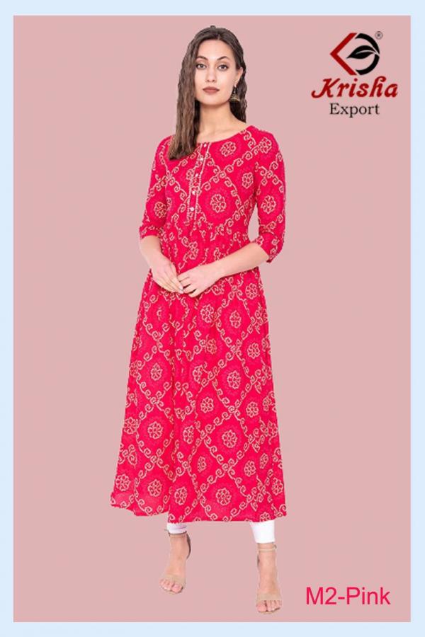 Krisha Mohini Vol 2 Cambric Cotton Printed Designer Exclusive Kurti collection